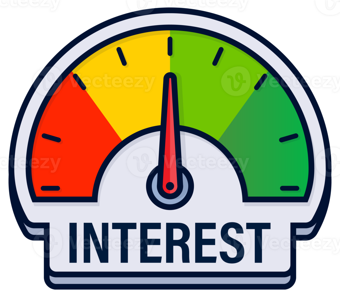 Set of Audience Interest Level Meters Illustration in Diverse Measurements png