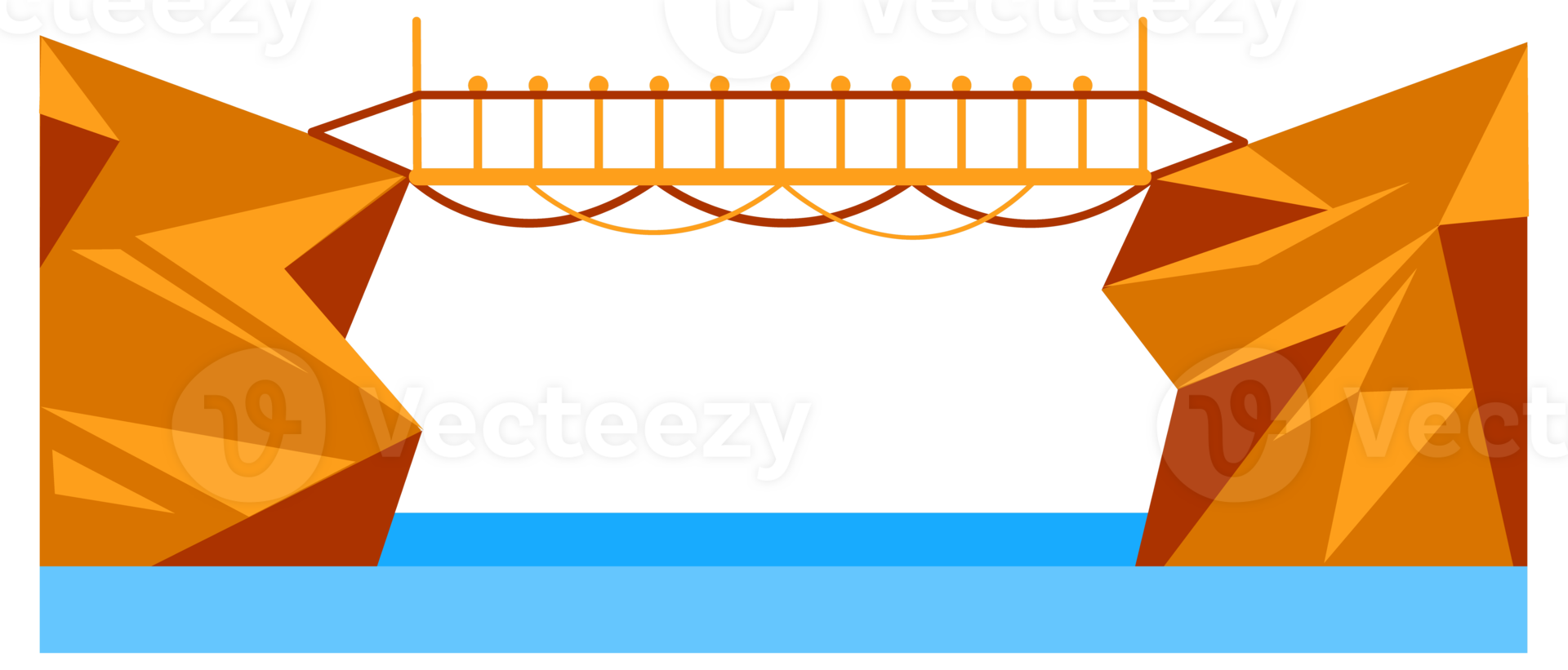 Types of bridge set. Architectural connecting structures. Constructions for transportation. png