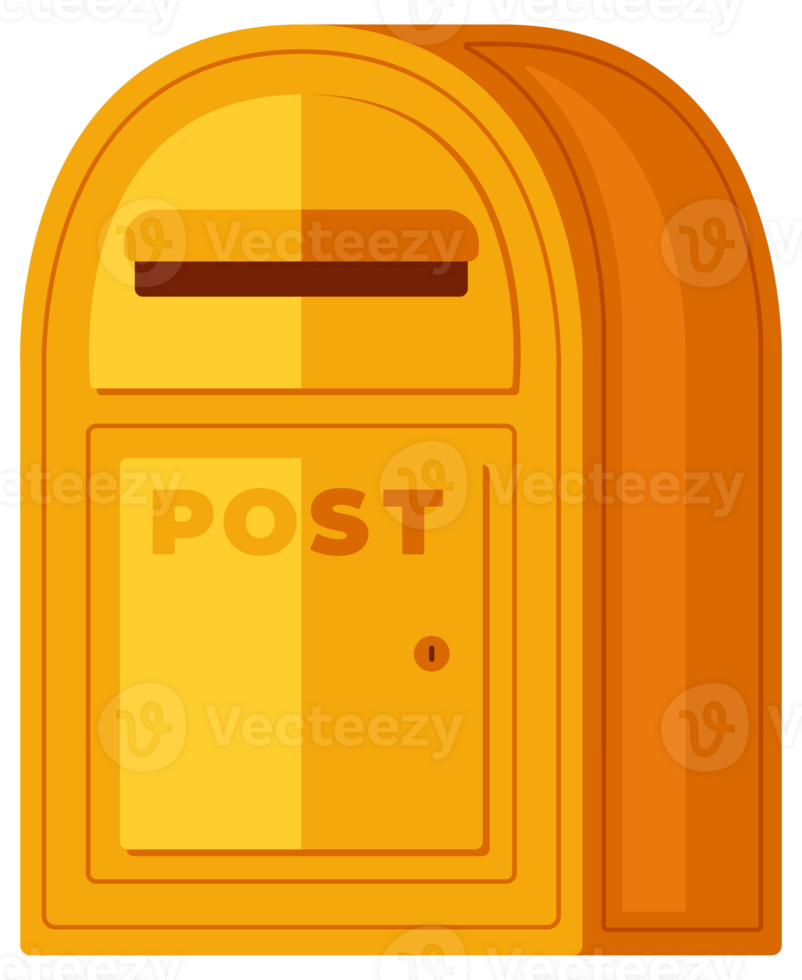 Collection of various mailboxes and postboxes, showcasing different designs and colors for receiving mail and correspondence png