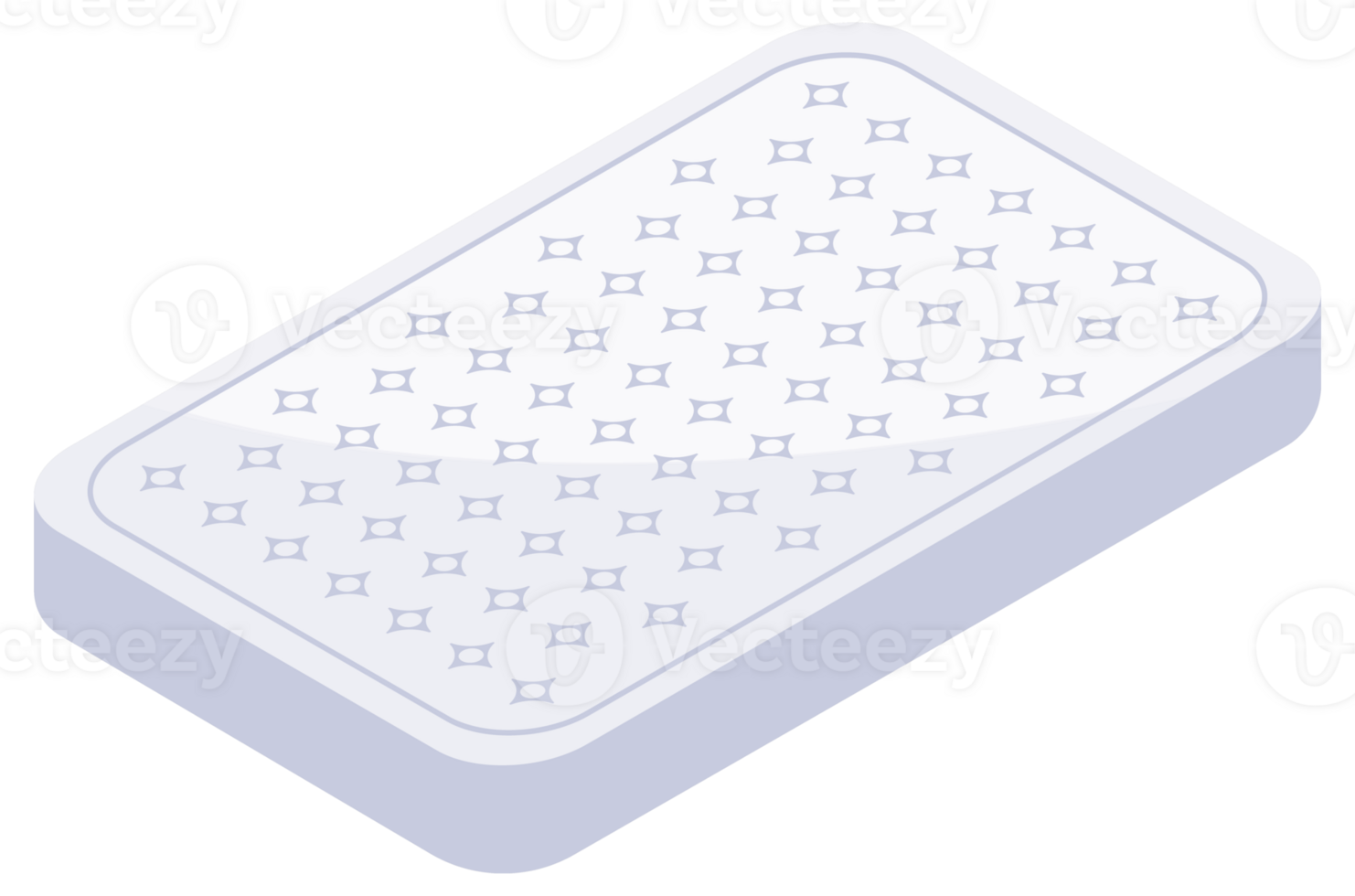 Double mattress for sleeping. Double bed. Mattress icon. png