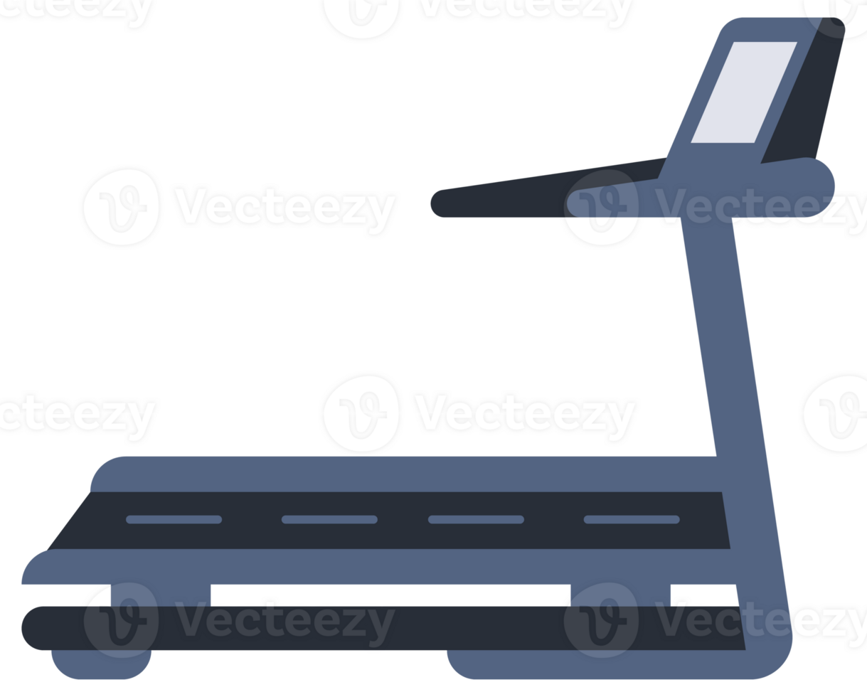 Treadmill running cartoon set. Sport Tools. Treadmill machine. png