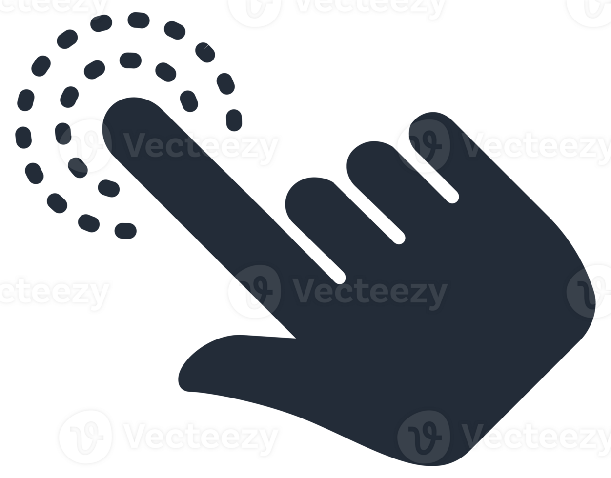 Mouse click cursor set. Pointer hand click. stock illustration. png