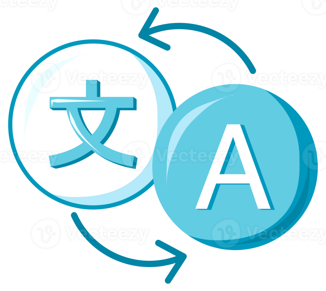 Set of translator icon. Language translation. Translate service, Dictionary. illustration png