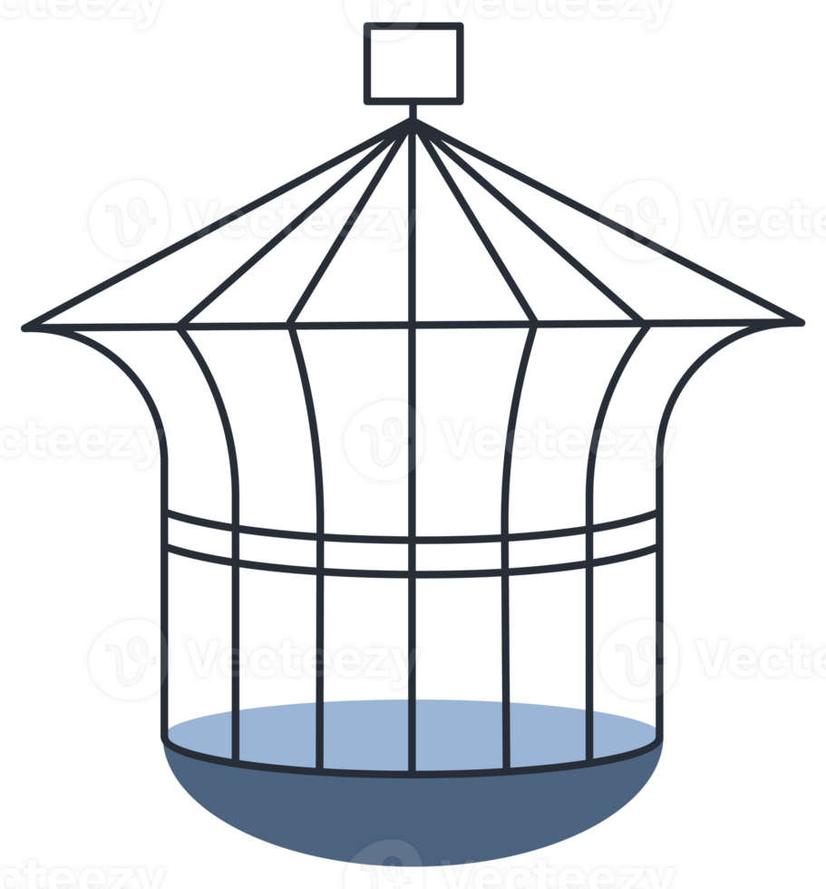 Metal animal transport handing cages. Bird cages collection png