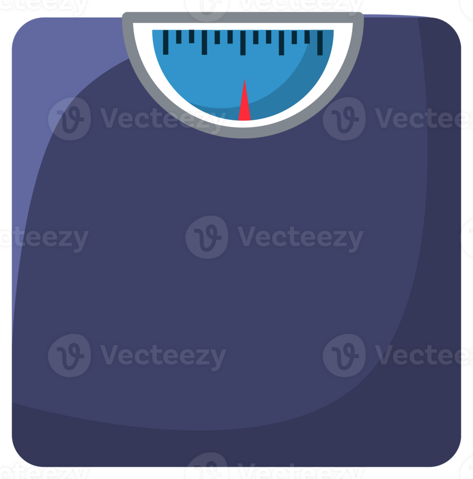 Store electronic and mechanical scales for weight measuring. Market or kitchen measuring instrument. illustration png
