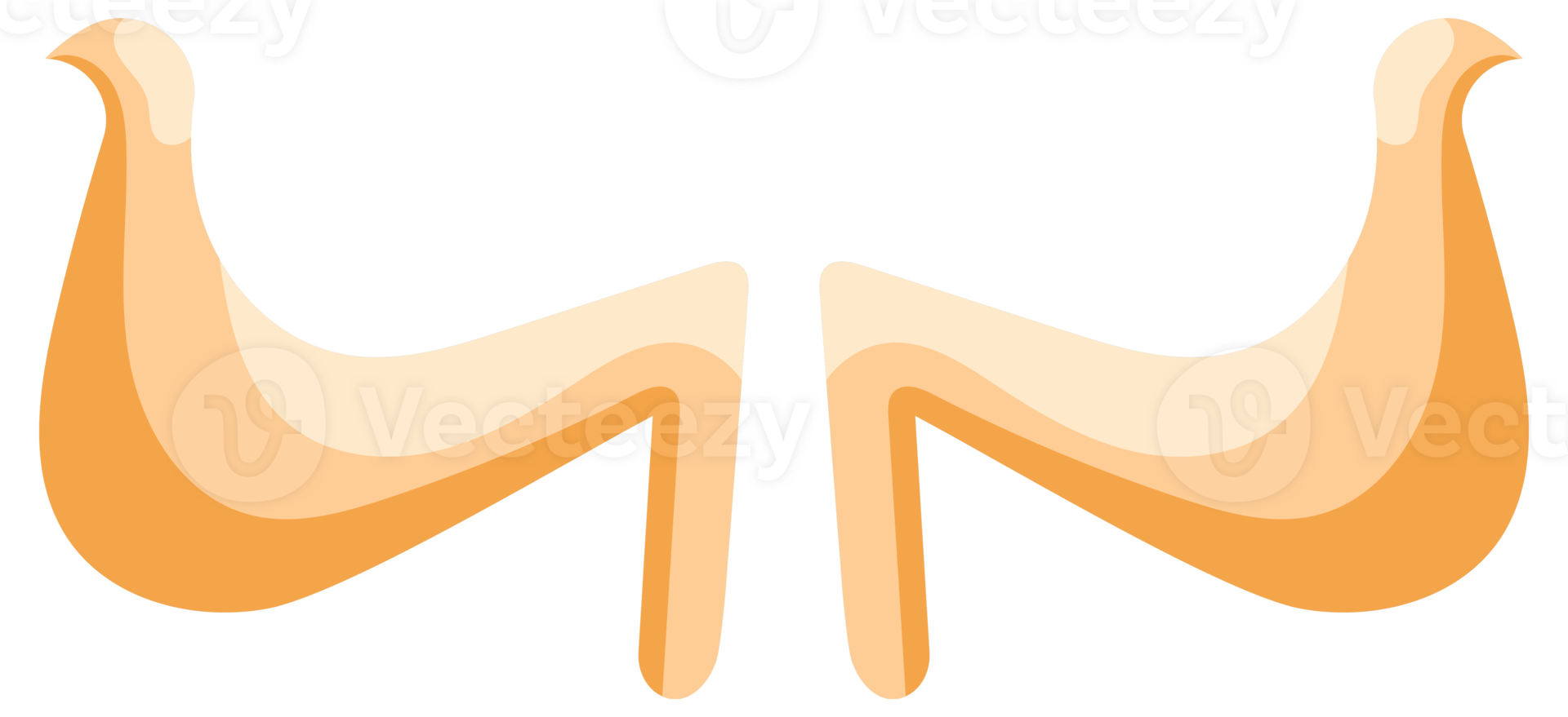 Collection of various animal horns, showcasing their unique shapes and textures, often associated with power and strength png