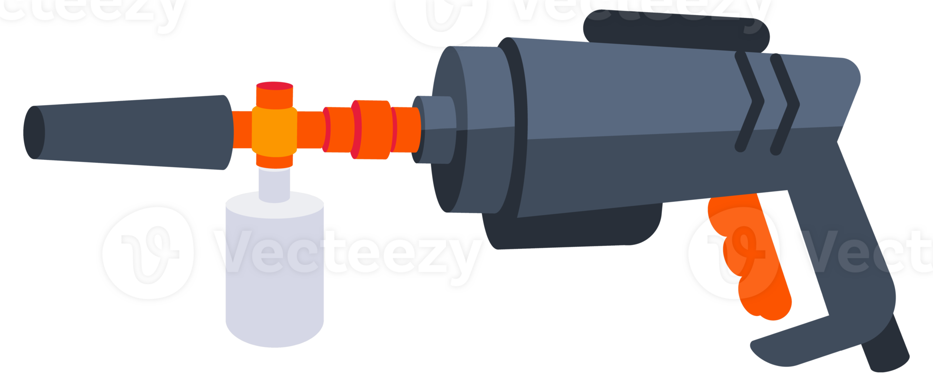 Pressure washing gun. Jet Spray on white background png