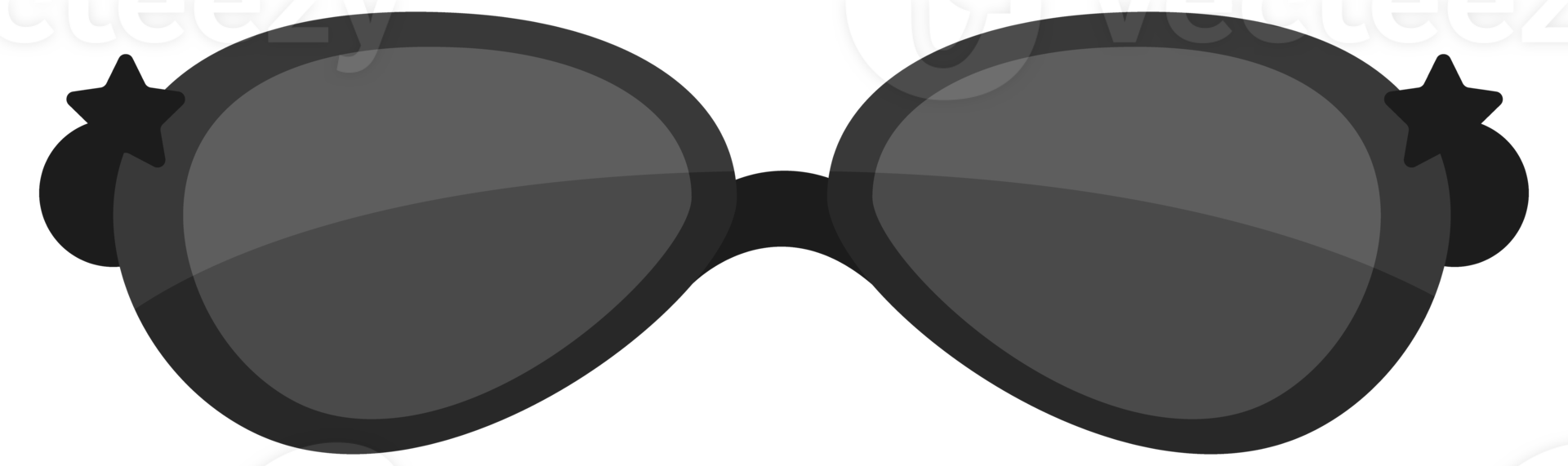 Fashion sunglasses accessory. Trendy plastic frame shades. Fashion Glasses png