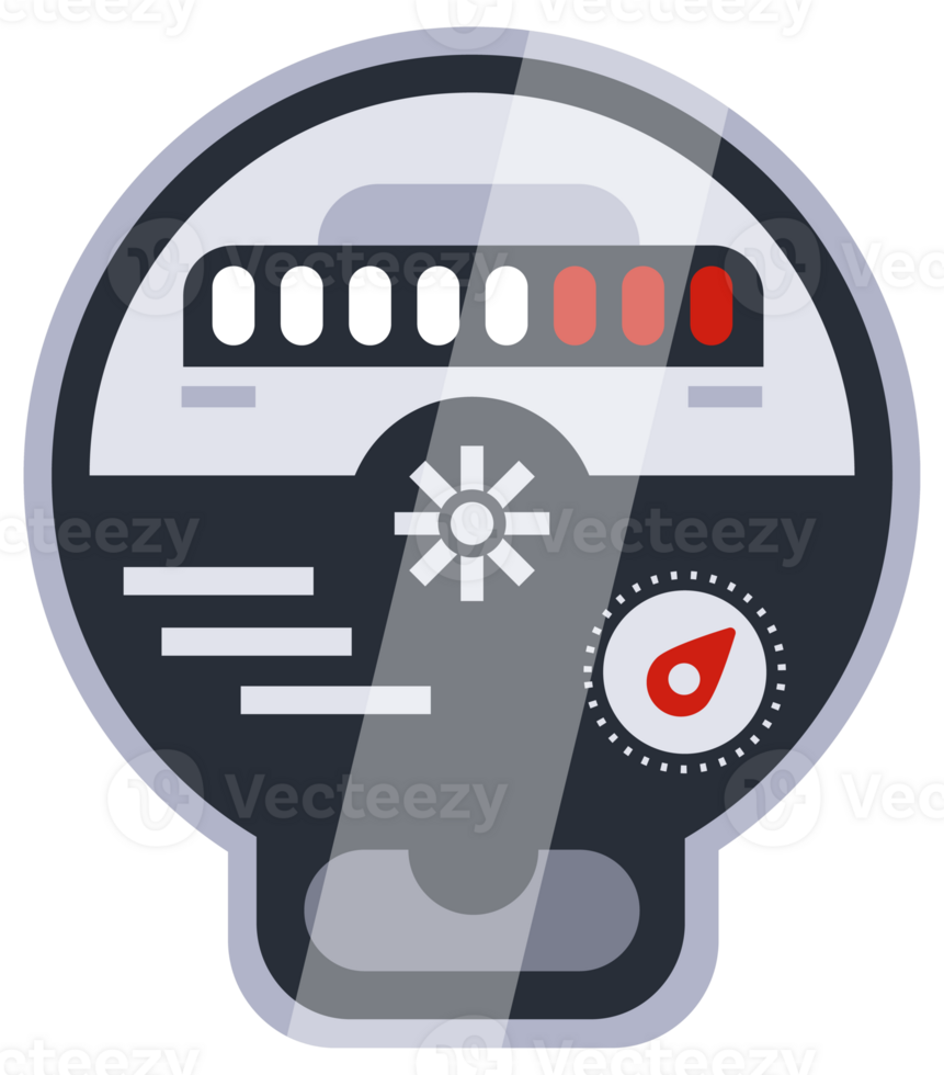 Different types of water meters are shown, measuring the amount of water used in a residential or commercial setting png