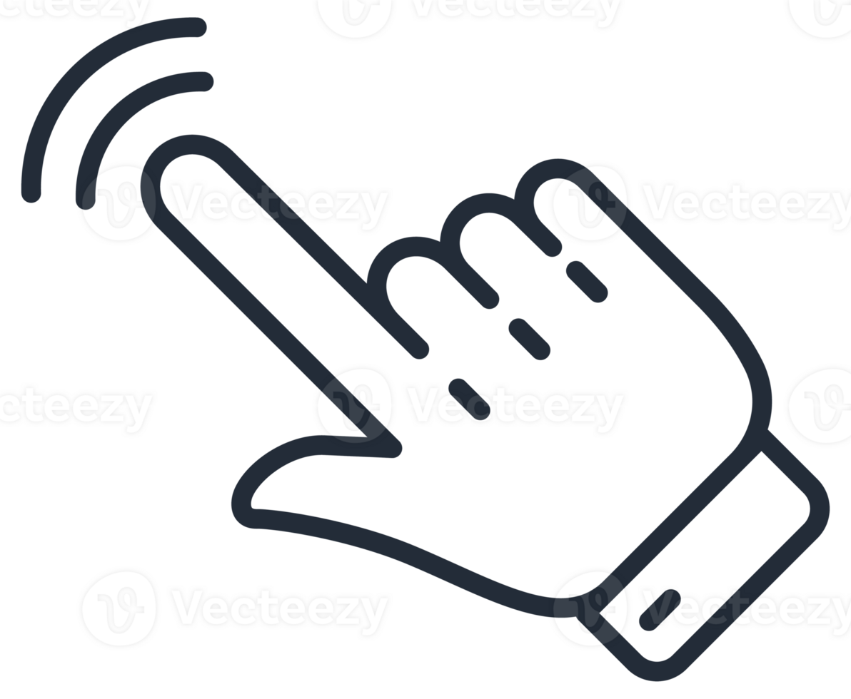 Mouse click cursor set. Pointer hand click. stock illustration. png