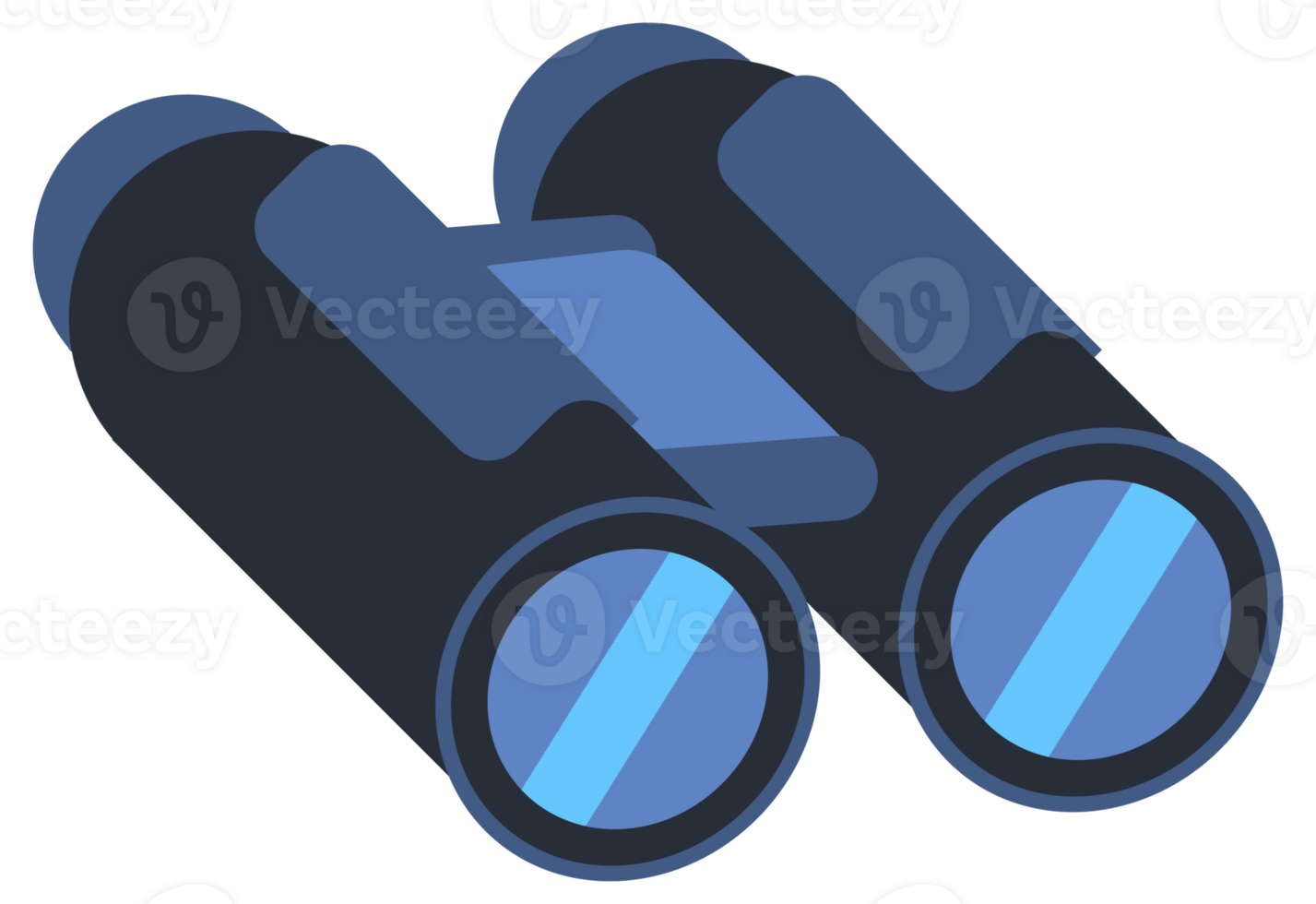 Binoculars, optical equipment. Search, explore and zoom vision set. png