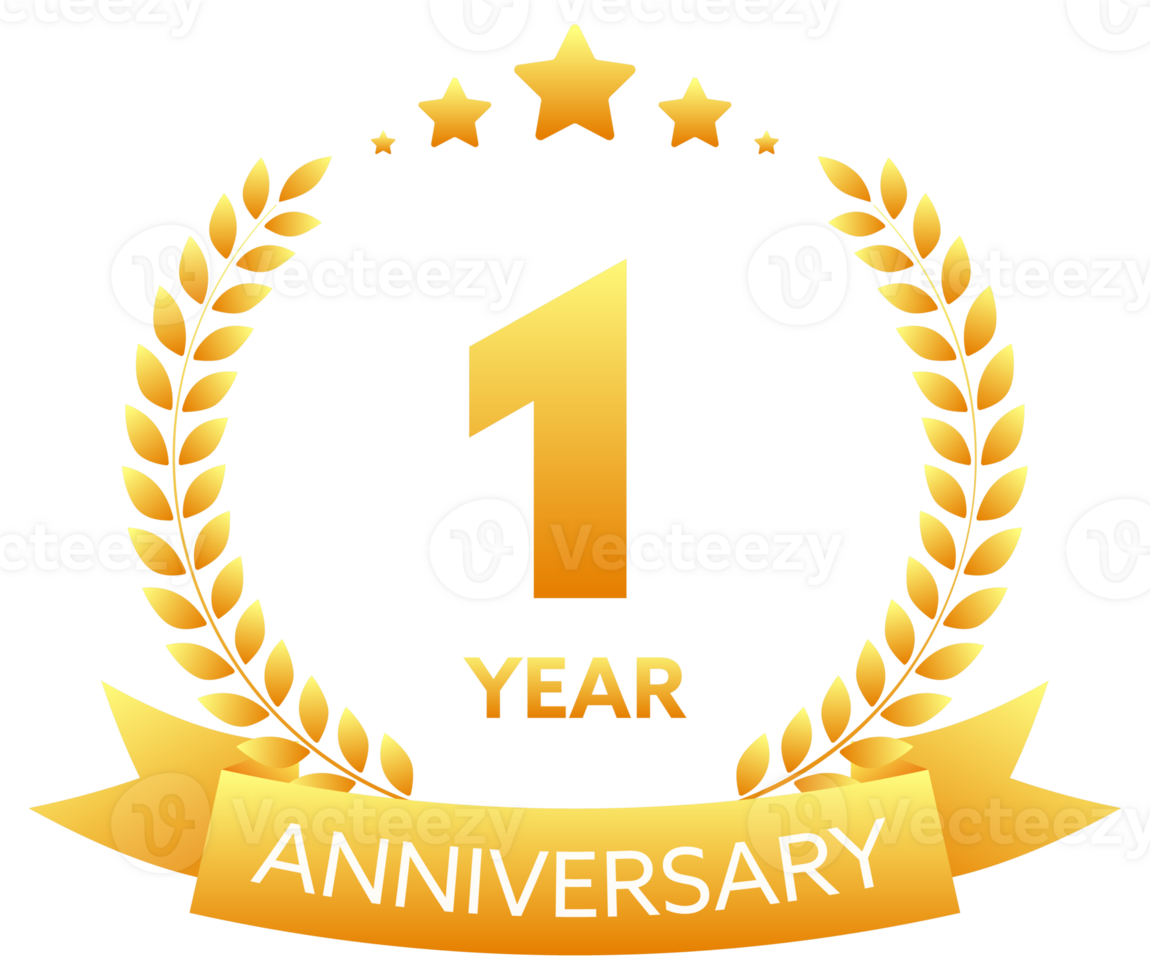 Anniversary icon set with laurel wreath. 10, 20, 30, 40 ,50, 60, 70, 80, 90, 100 years jubilee. Celebration anniversary event. stock illustration png