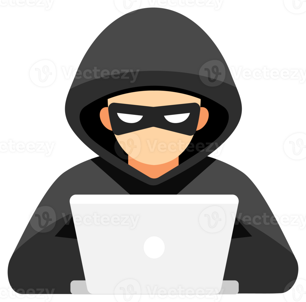 Hacker with a phishing trap, targeting personal login information. Cybersecurity Threat and Identity Theft png