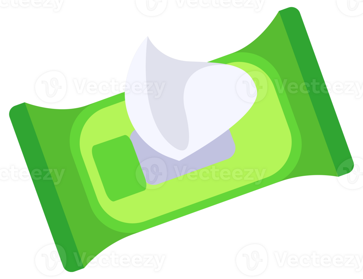 Wet wipes set. Antibacterial wipe plastic pack png