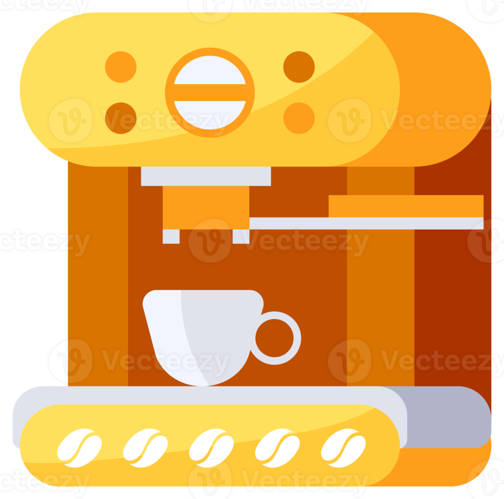 Coffee making equipment preparing delicious and aromatic coffee for breakfast or coffee break png