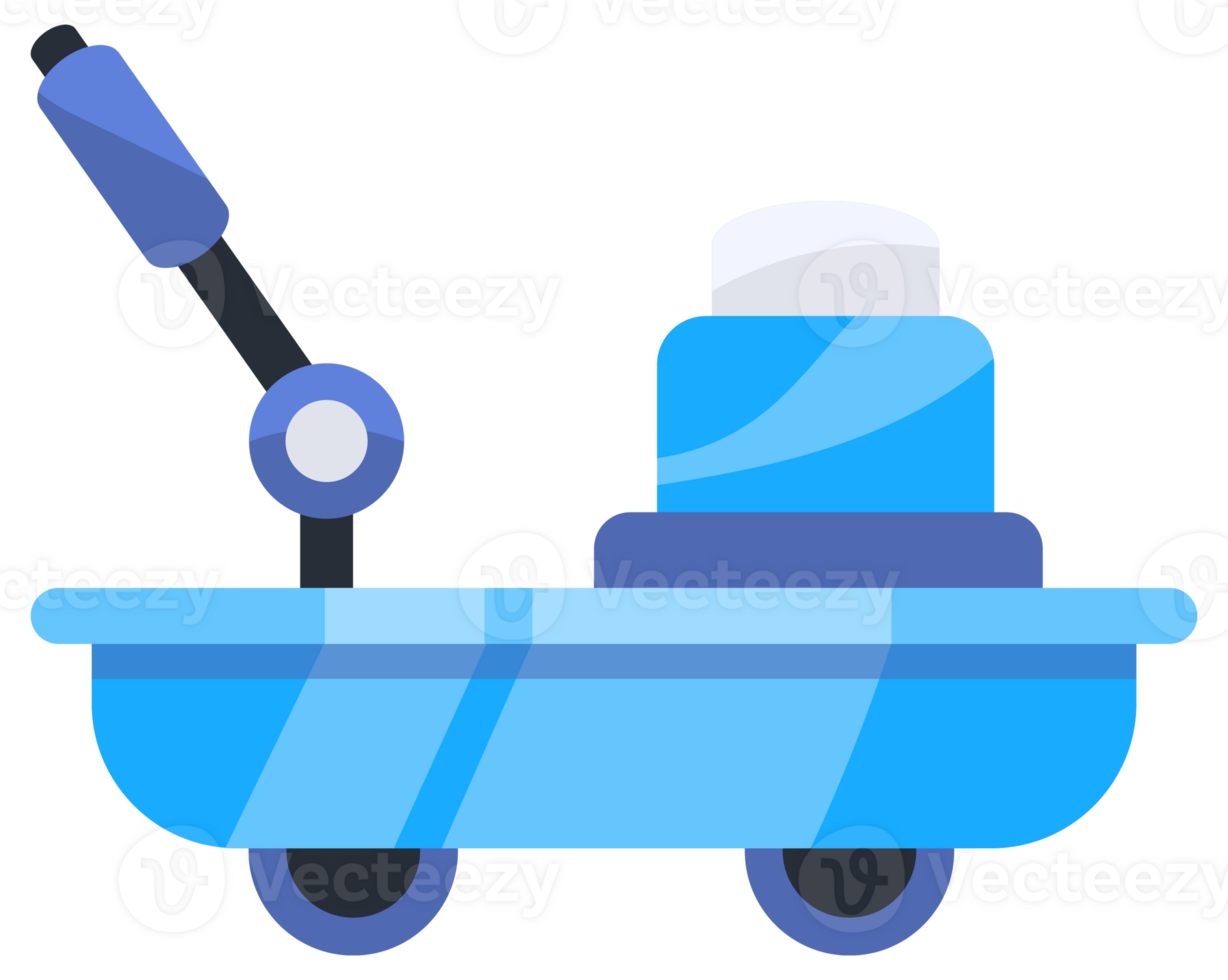 Hydraulic car jack on wheels. Power Jack-Screw Icon png