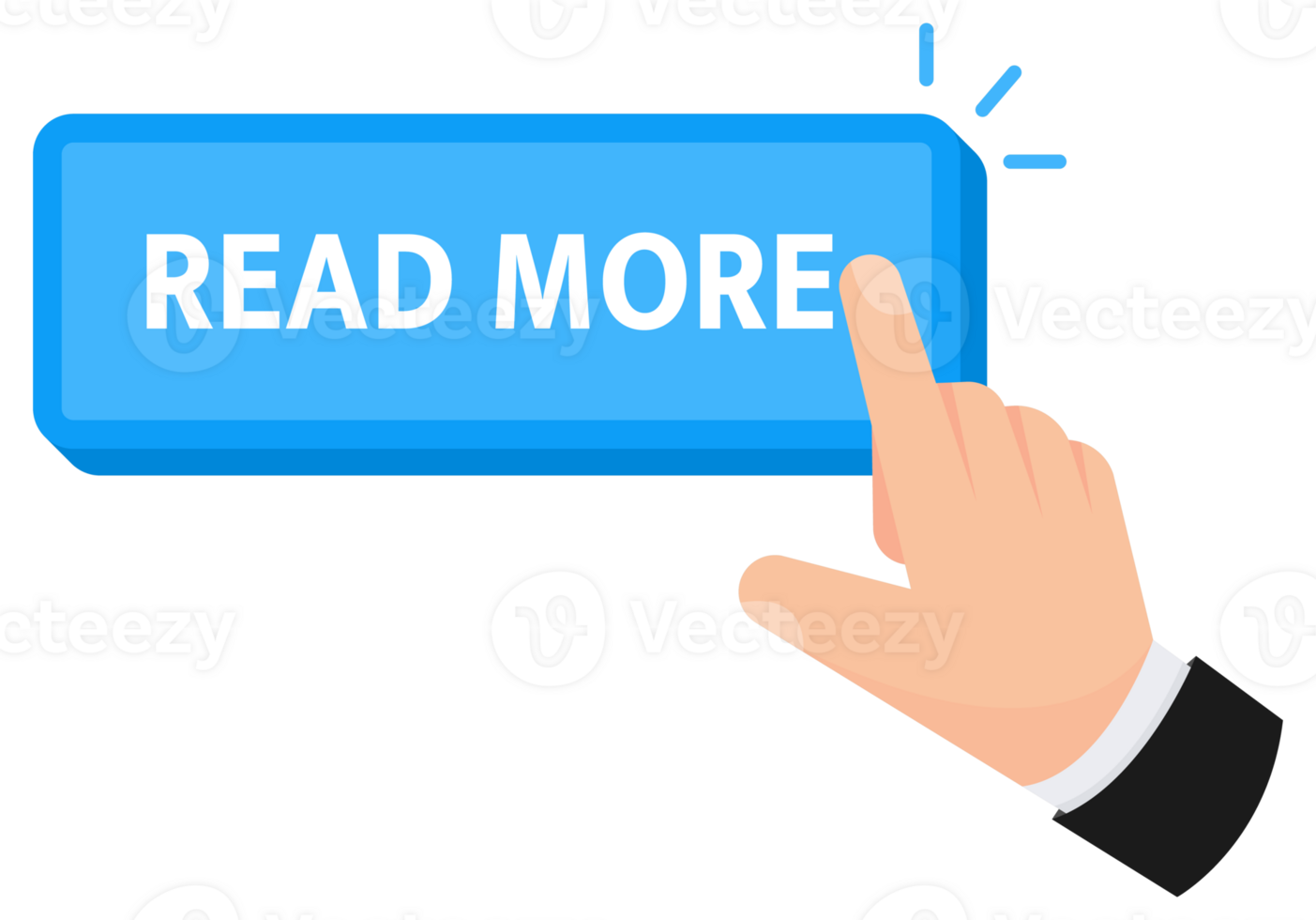 Read more Button with pointer clicking. Web button. Finger Pressing. Click to Upgrade Concept. illustration png