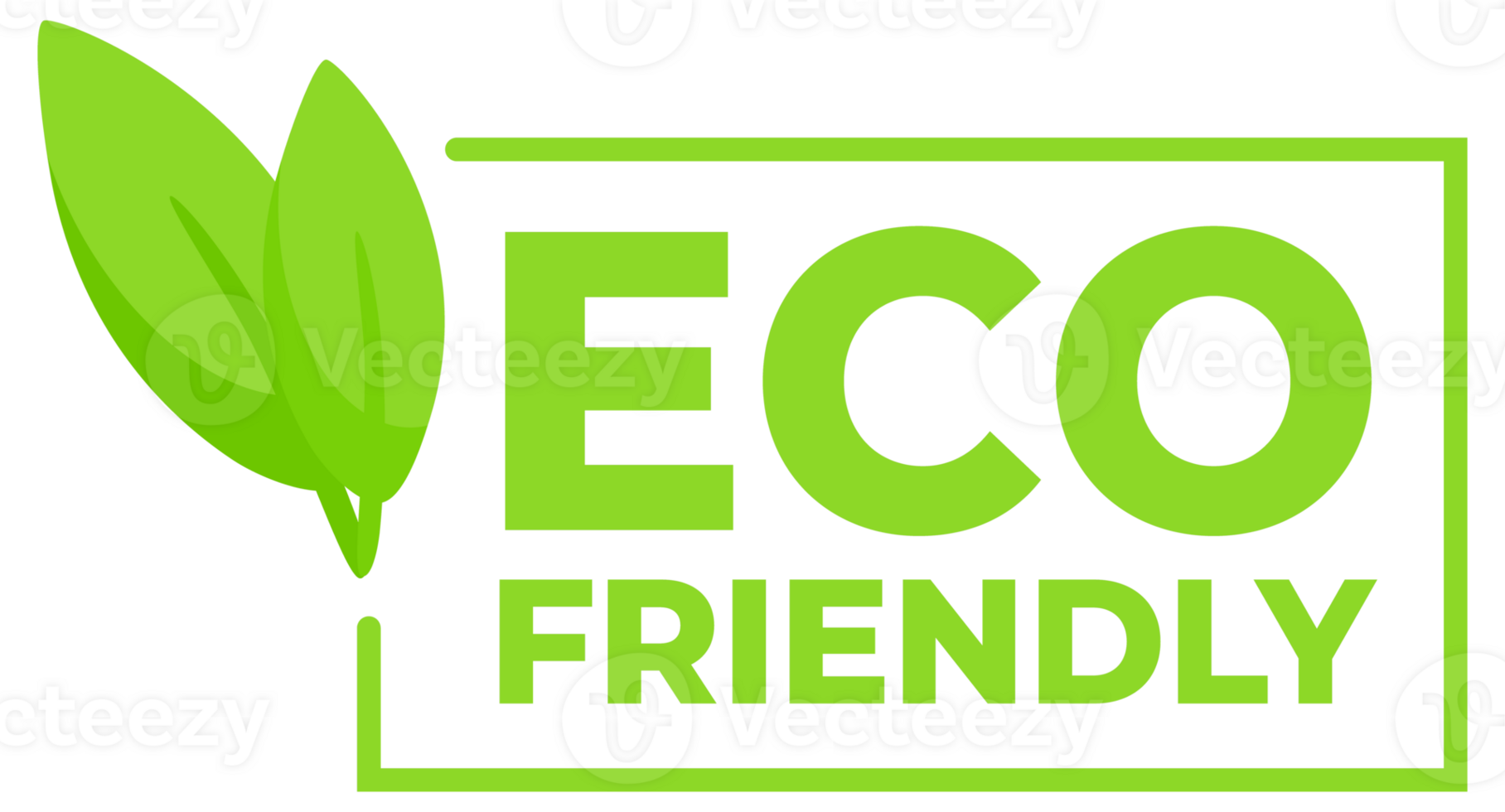 Set green labels with leaf symbols, promoting eco-friendly and environmentally conscious products. png