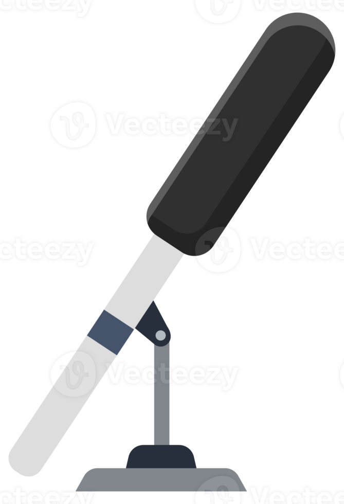 Assortment of different microphone types in a flat design style, suitable for audio equipment representation. png