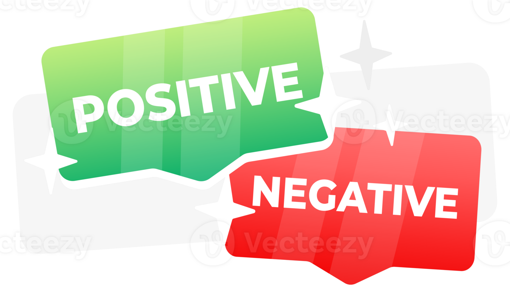 Positive and negative label, Checkmarks. illustration png