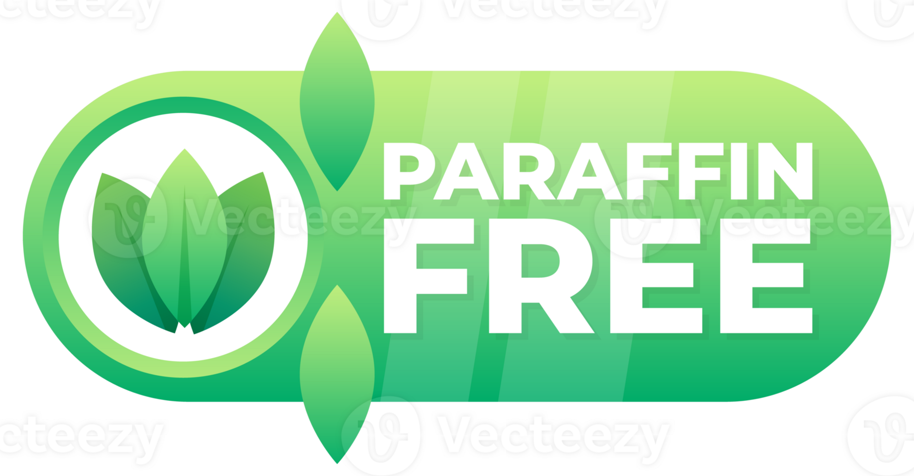 Paraffin Free Product Seal with Nature-Inspired Green Leaf Design png