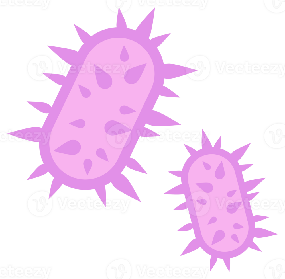 Bacteria and germs set. Types and microorganism. Germs and bacillus. png