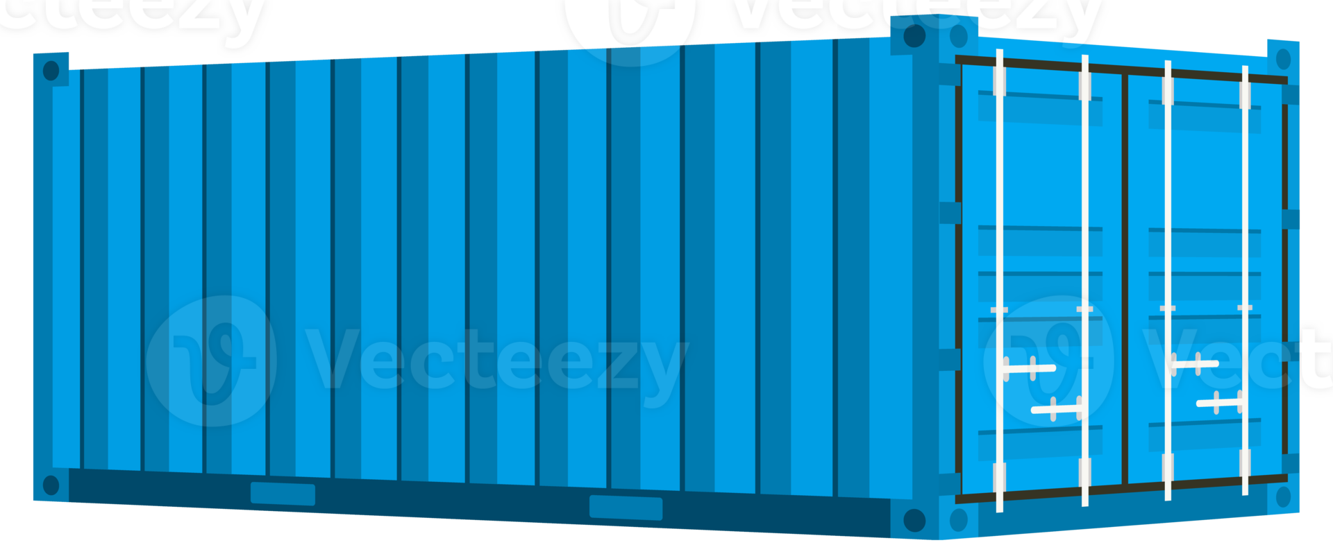 Set cargo containers. Freight Shipping, delivery and transportation. illustration png