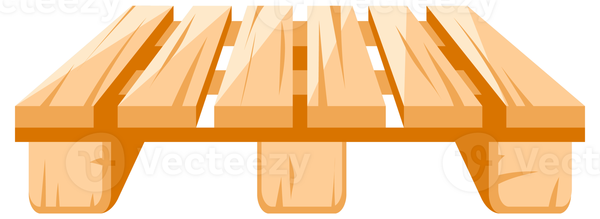 Wooden pallet cartoon set. Warehouse pallet for cargo loading and transportation. png