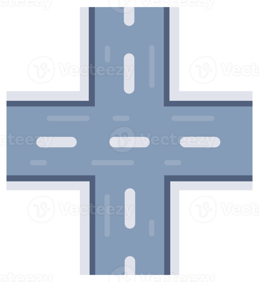 Street and road with footpaths and crossroads. Asphalt road. Footpath, ring png