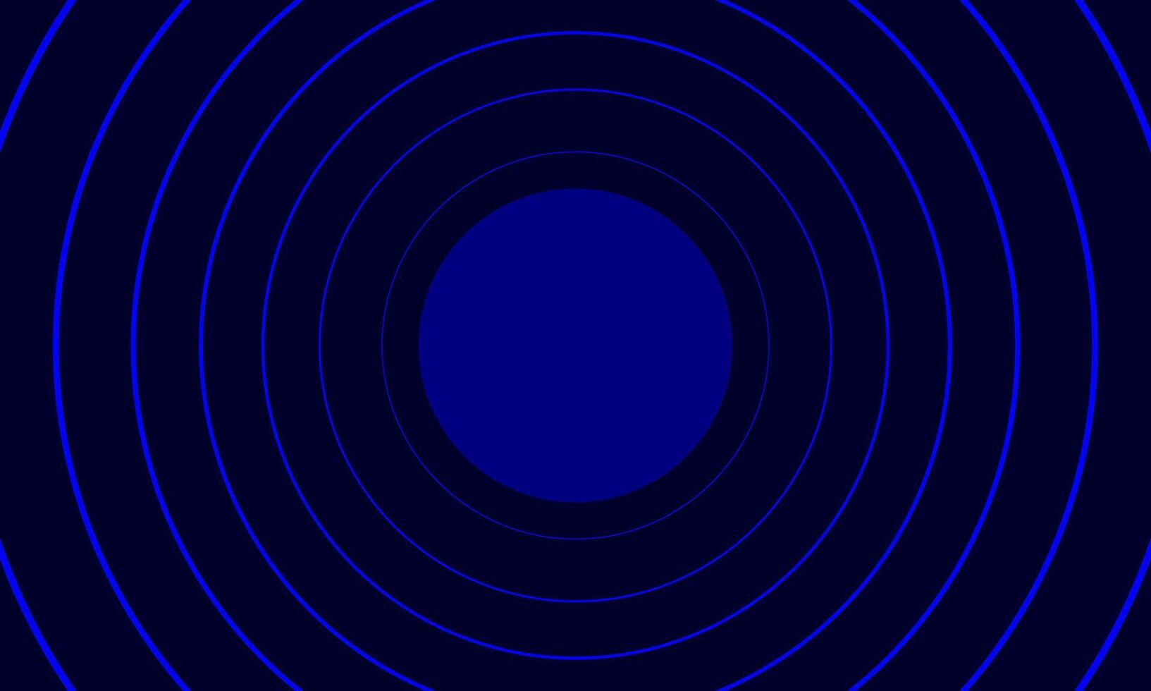 dark blue circle in the middle and striped waves vector
