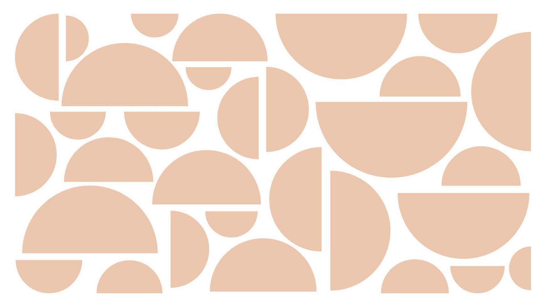 A minimalist design featuring various circular shapes in a soft color palette, perfect for modern decor. vector