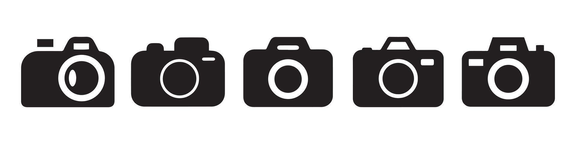 Camera photo icon symbol, snapshot sign. line outline icons, flat style. Icon illustration EPS 10 vector