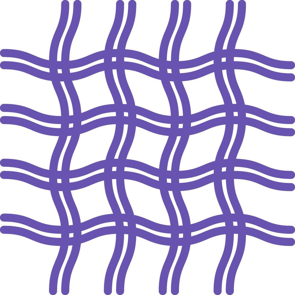 Colored Fabric Icon. Illustration. Textile Fabric Consisting of Threads. Fashion Concept vector
