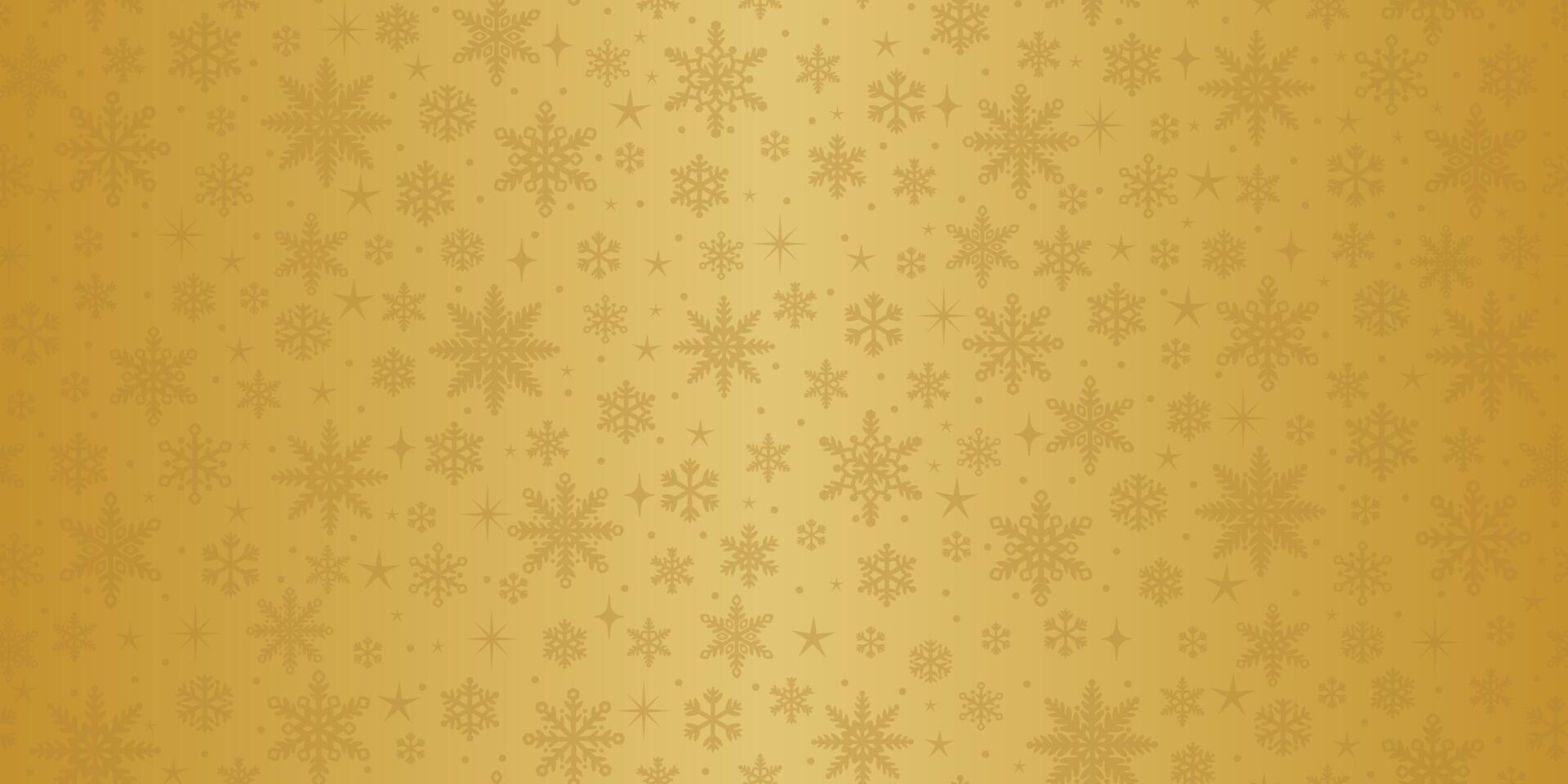 Gold Christmas greeting texture, elegant retro banner illustration, golden gradient design vector