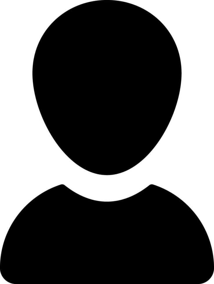 Human icon illustration, simple flat symbol, isolated vector