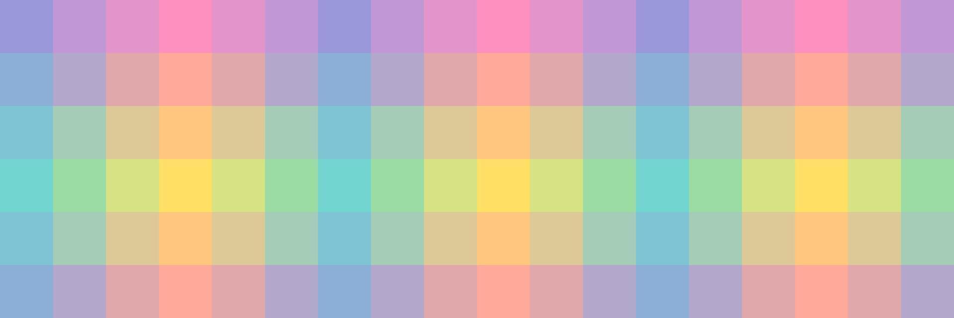 Abstract pixel color gradient checkered banner, background, horizontal cover vector