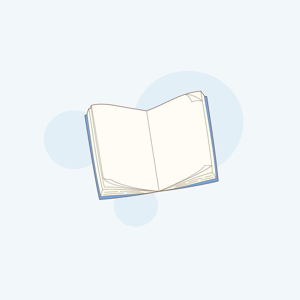 isolated open notebook symbol vector
