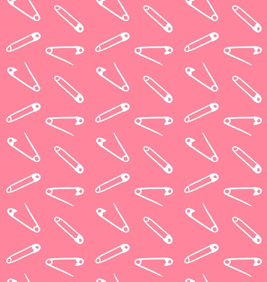 Seamless pattern of sketch English pins vector
