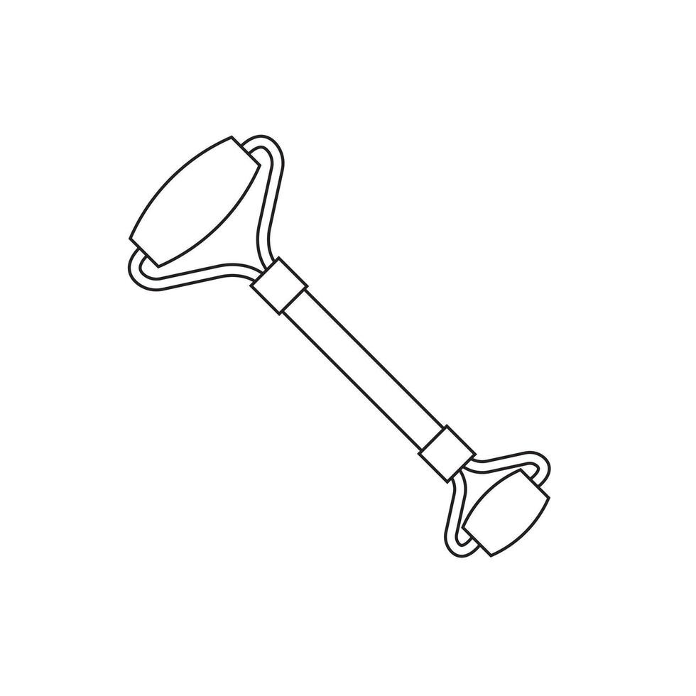 Quartz face massage Roller vector