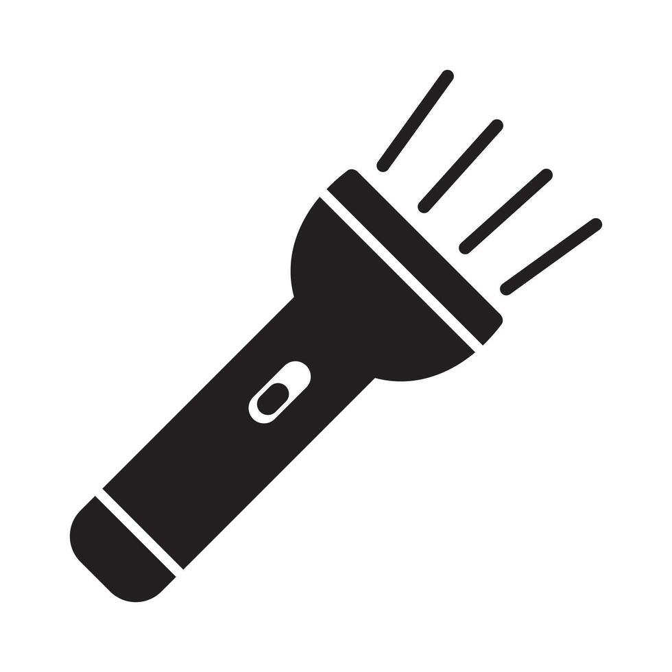 Flashlight icon, Flashlight sign. vector