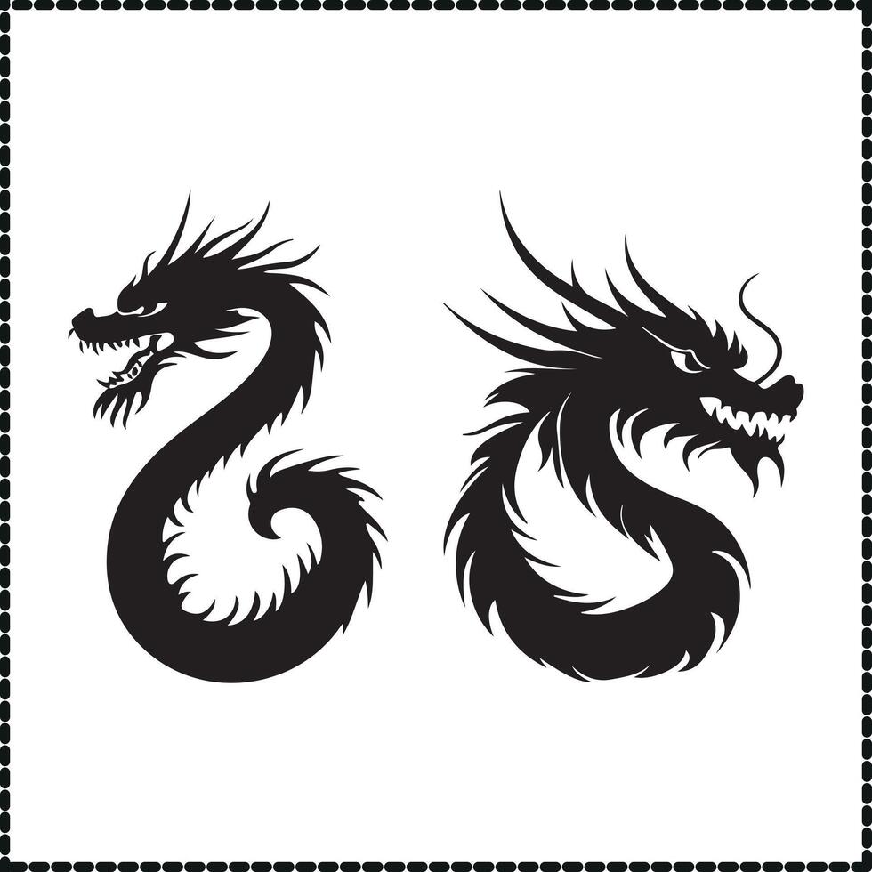 Dragon, Chinese Art, Mythical Clipart vector