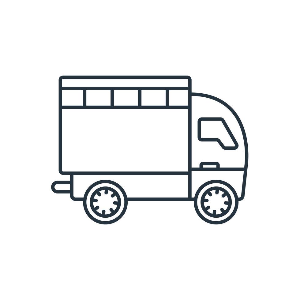 truck icons symbol elements for infographic web vector