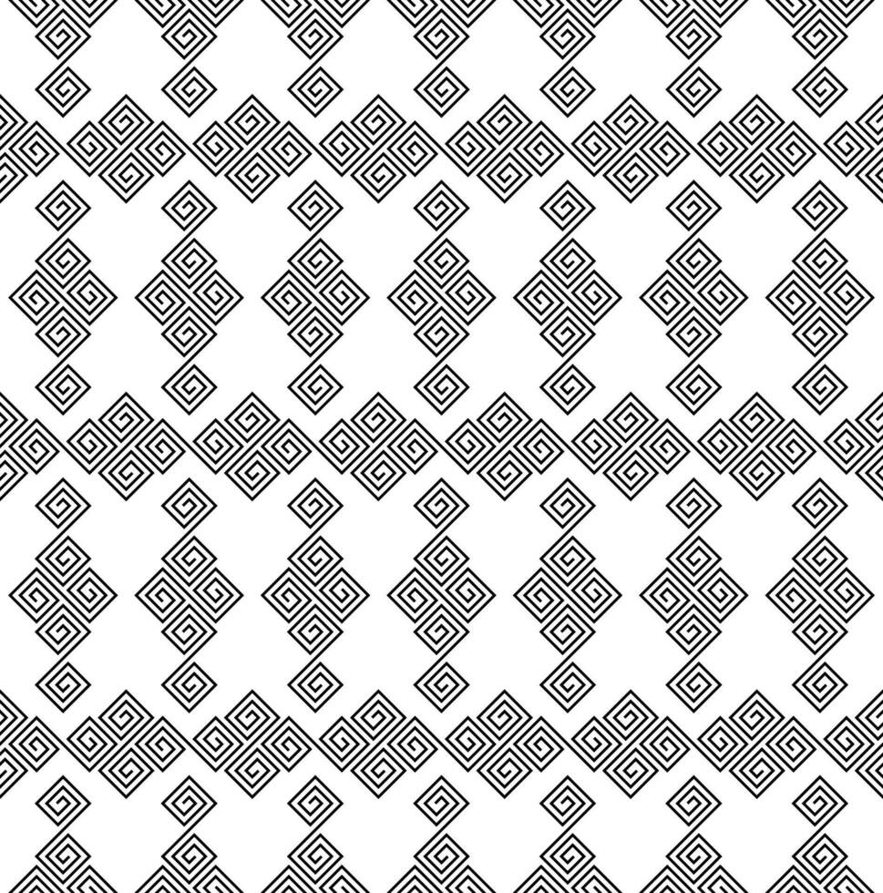 Geometric Linear Cloud Vortex Swirl Seamless Pattern vector