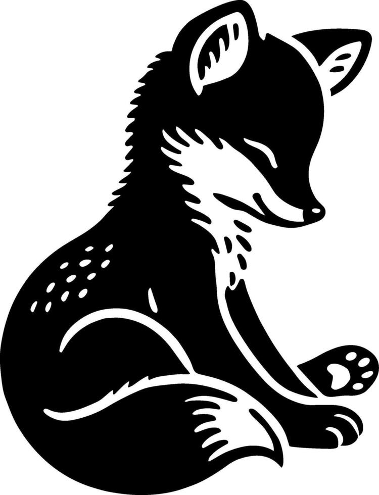 Cute Fox Silhouette vector