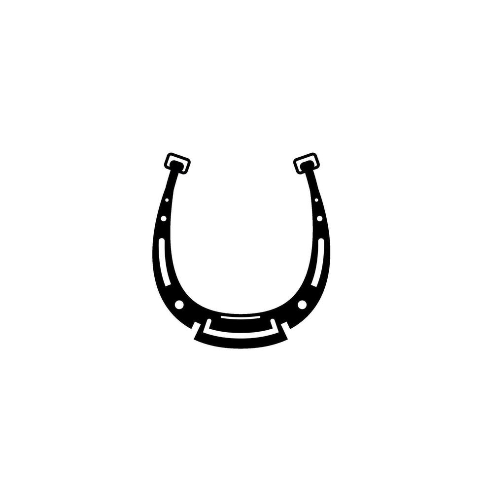 Horseshoe Online. Horseshoe emblem and hope vector