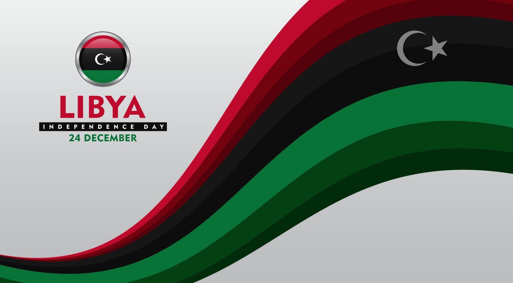 libya independence day background and logo flag libya vector