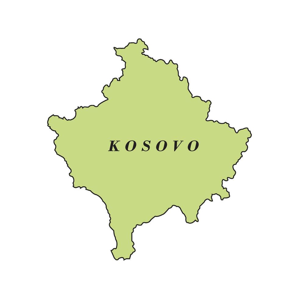 map of kosovo icon design vector