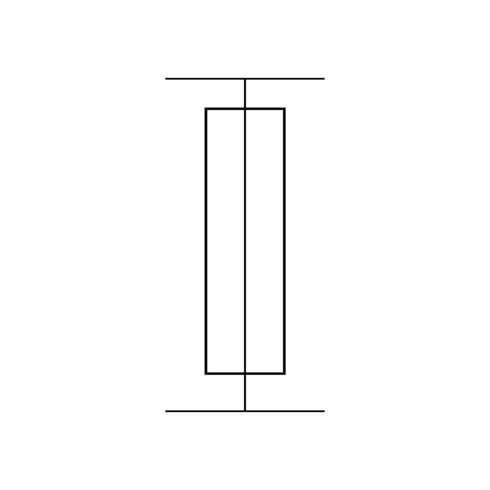 cursor icon, writing mark, text vector
