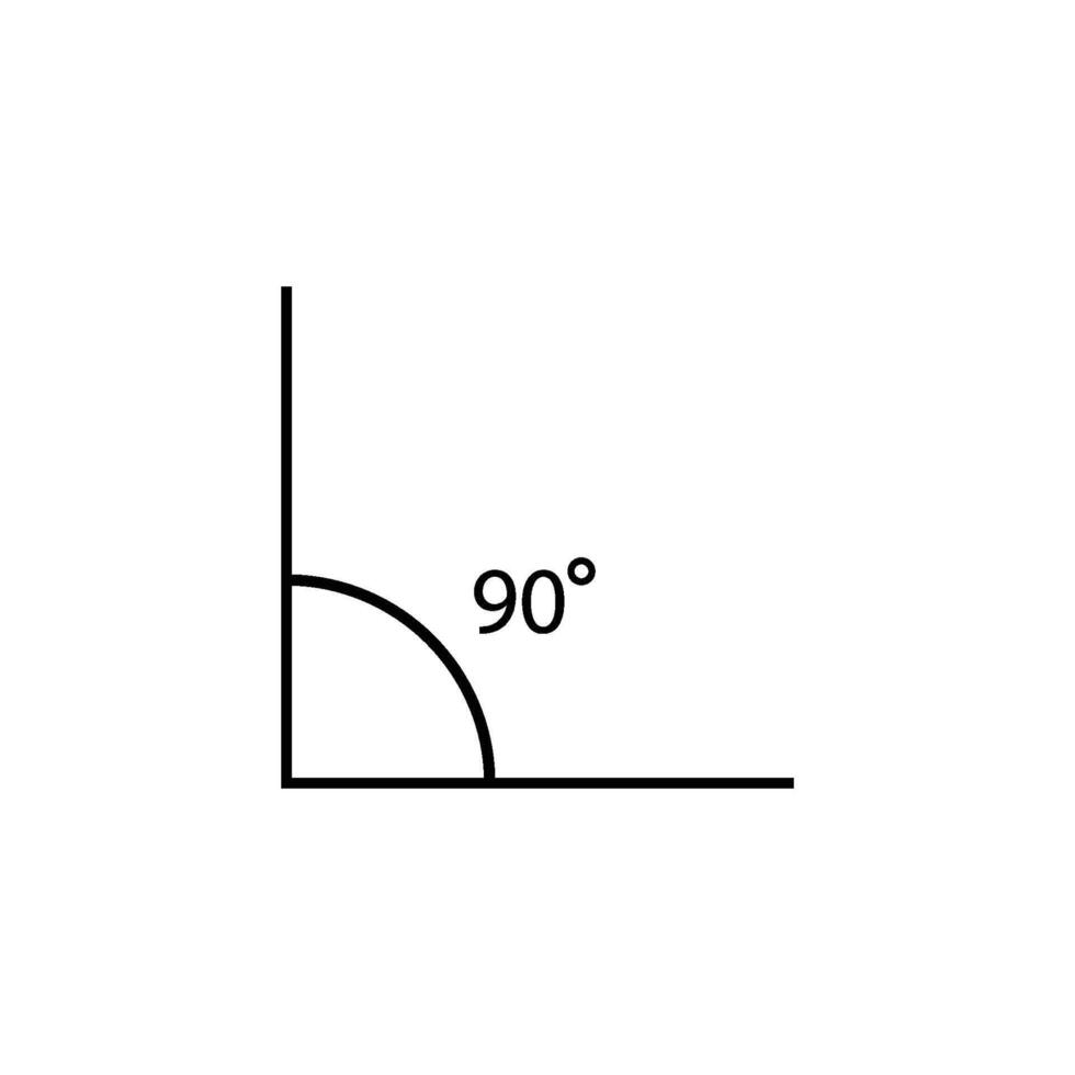 degree angle icon vector