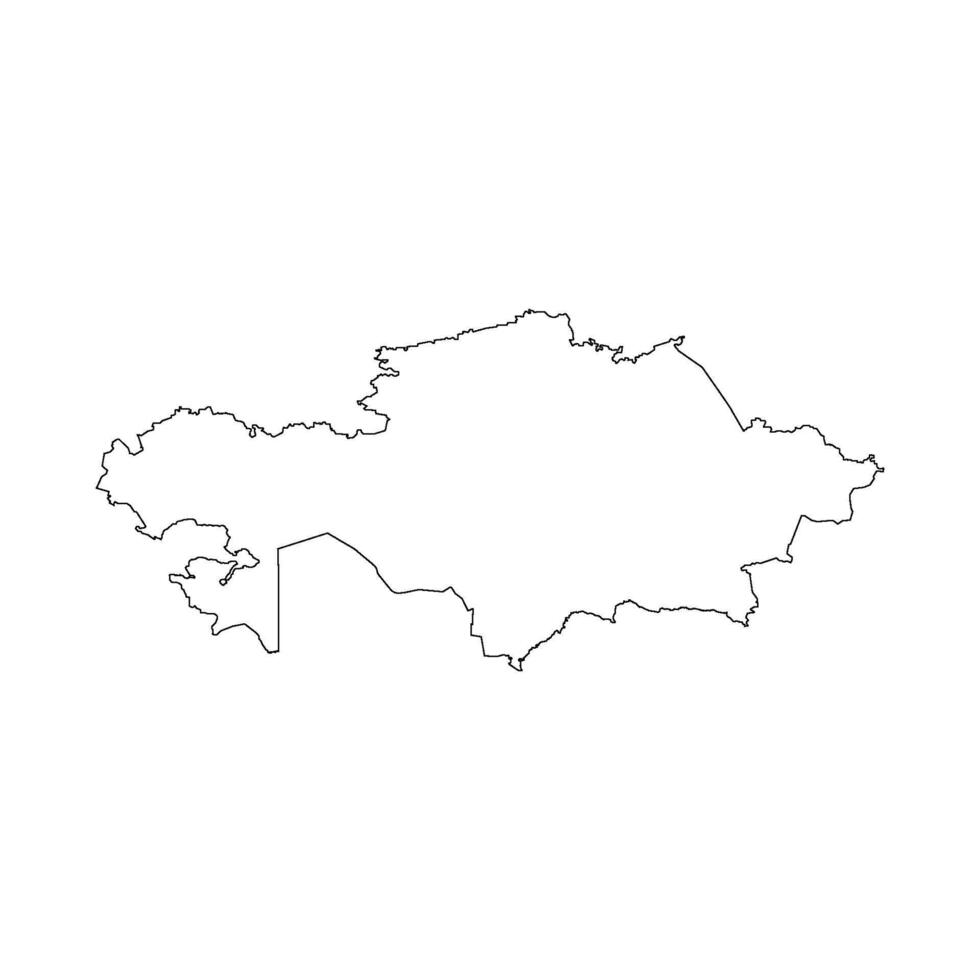 Kazakhstan map icon vector